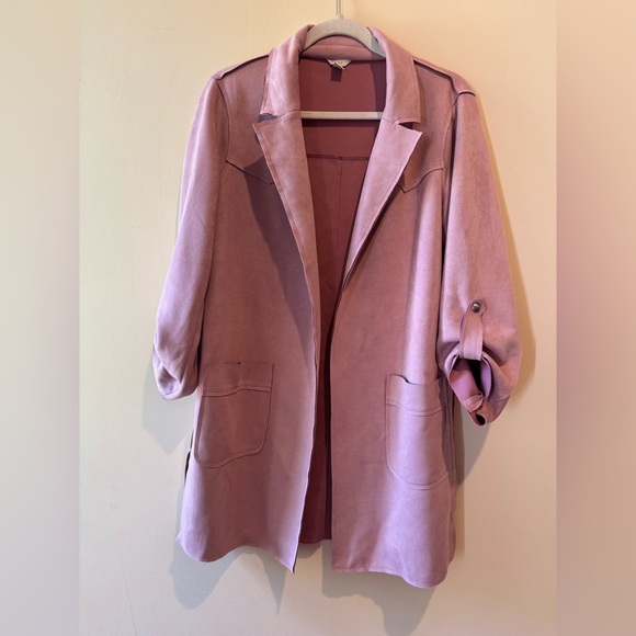 Cato Jackets & Blazers - Women's Suede Pink Jacket